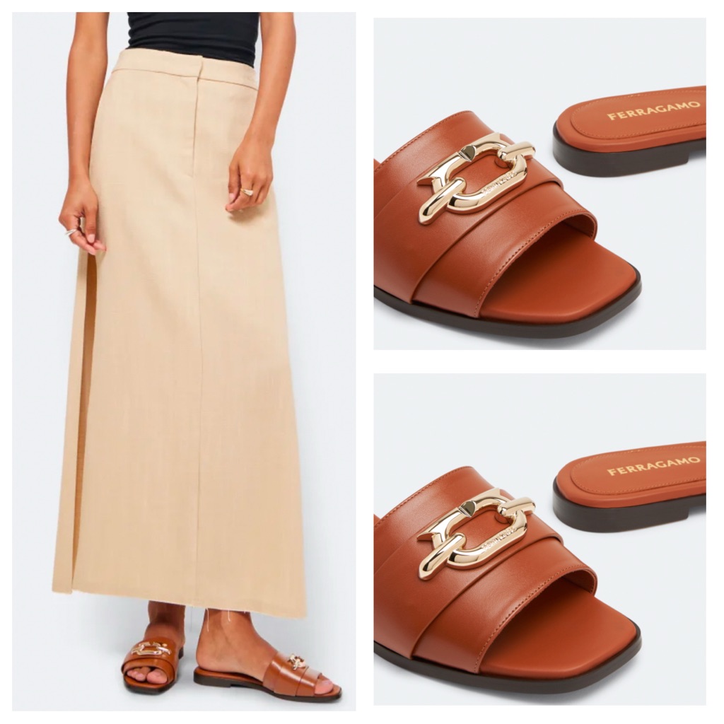 Ferragamo Priscilla Slip On Slide Sandals